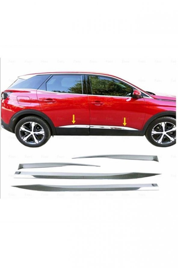 İtibar Peugeot 3008 Krom Yan Kapı Çıtası 4 Prç 2016+