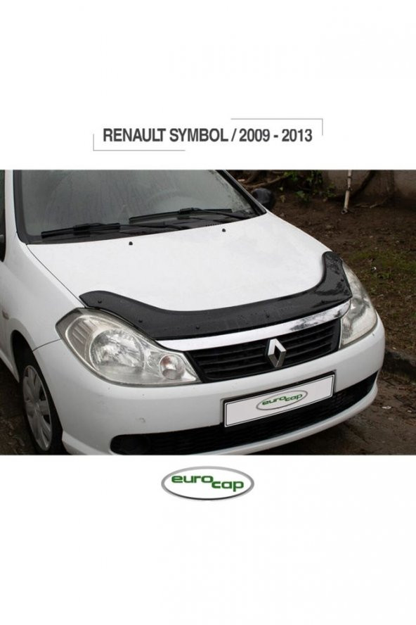 İtibar Renault Symbol Ön Kaput Koruma Rüzgarlığı 3mm Akrilik (Abs) Parlak Siyah Deflektör 2009-2013 - Resim 2