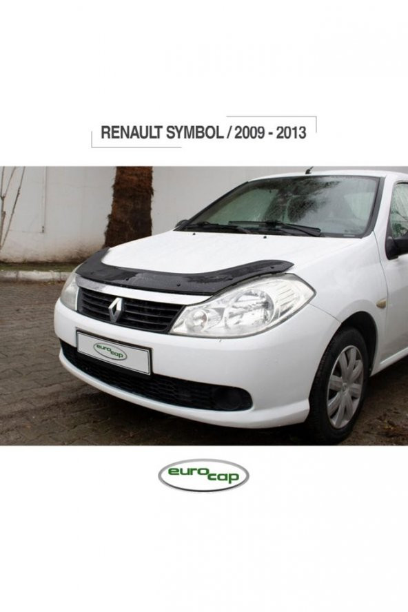 İtibar Renault Symbol Ön Kaput Koruma Rüzgarlığı 3mm Akrilik (Abs) Parlak Siyah Deflektör 2009-2013 - Resim 4