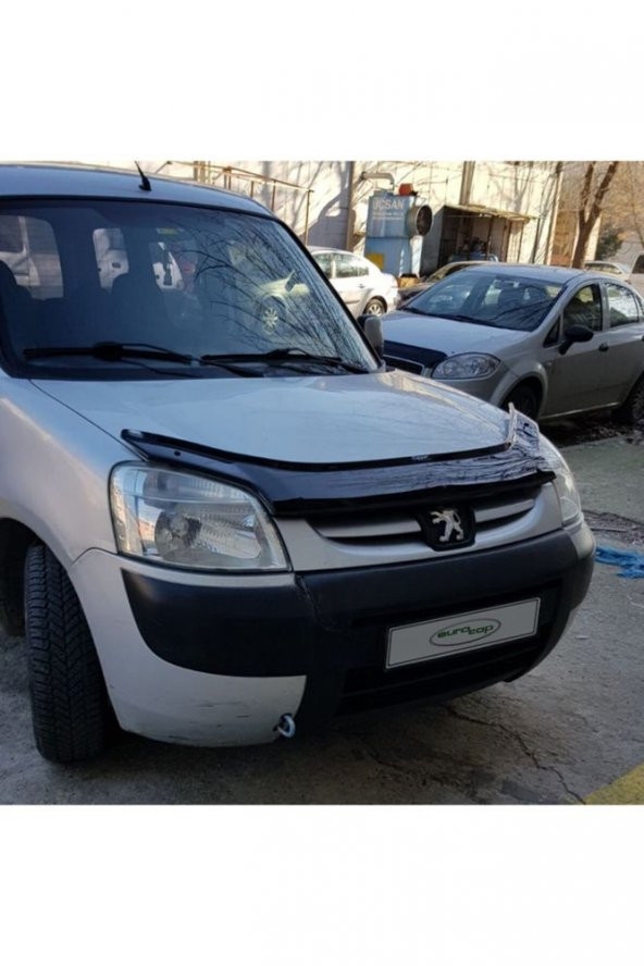 İtibar Peugeot Partner Ön Kaput Koruma Rüzgarlığı 3mm Akrilik (Abs) Parlak Deflektör 2004-2008 - 2