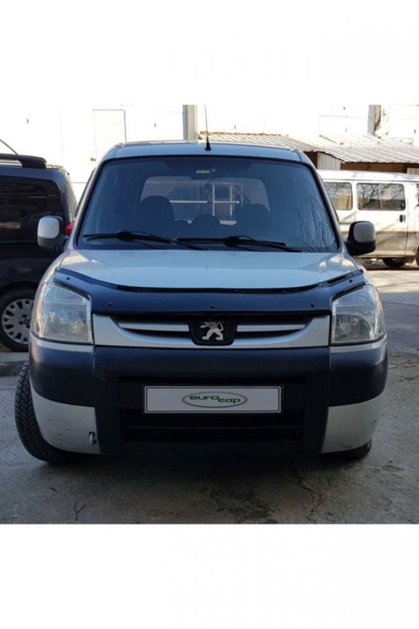 İtibar Peugeot Partner Ön Kaput Koruma Rüzgarlığı 3mm Akrilik (Abs) Parlak Deflektör 2004-2008 - 3