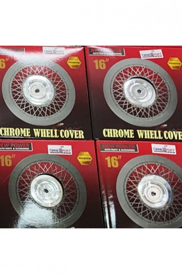 İtibar Hk 16 Telli Krom Jant Kapak Yerli Takım 4 Lu - Resim 2