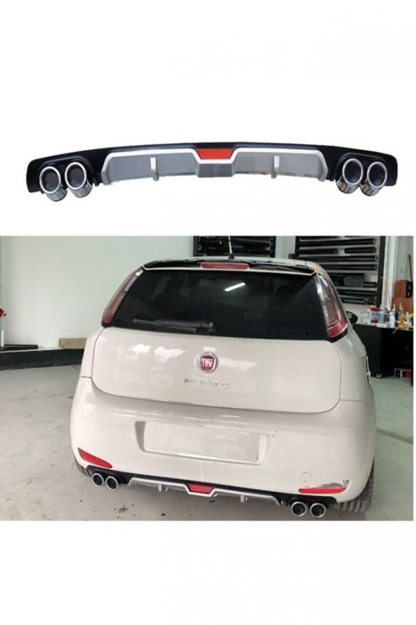 İtibar Fiat Punto Difüzör Arka Tampon Eki 4 Egzoz Çıkışlı ürün görseli