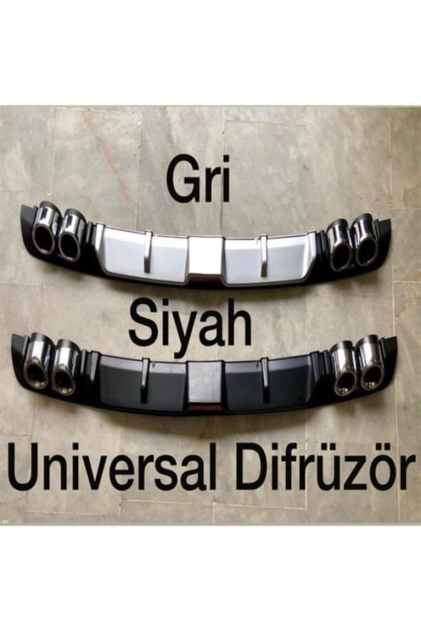 İtibar Fiat Punto Difüzör Arka Tampon Eki 4 Egzoz Çıkışlı - Resim 2