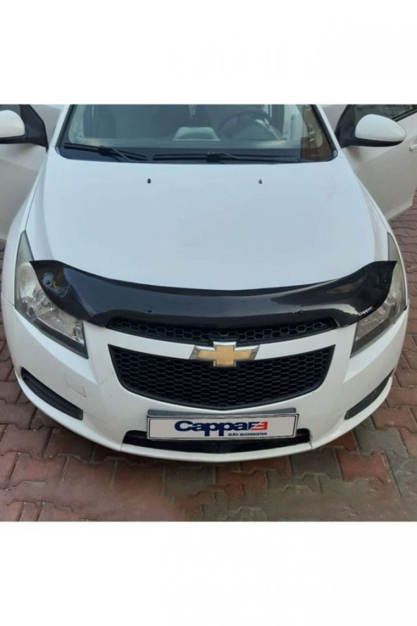İtibar Chevrolet Cruze Ön Kaput Koruyucu Rüzgarlığı 4mm Akrilik (abs) Piano Black 2008-2016 - Resim 4
