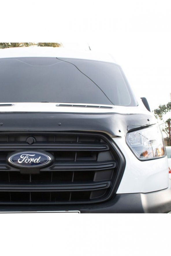 İtibar Ford Transit Ön Kaput Koruyucu Rüzgarlığı 4mm Akrilik (ABS) Piano Black 2019 Ve Sonrası - 4
