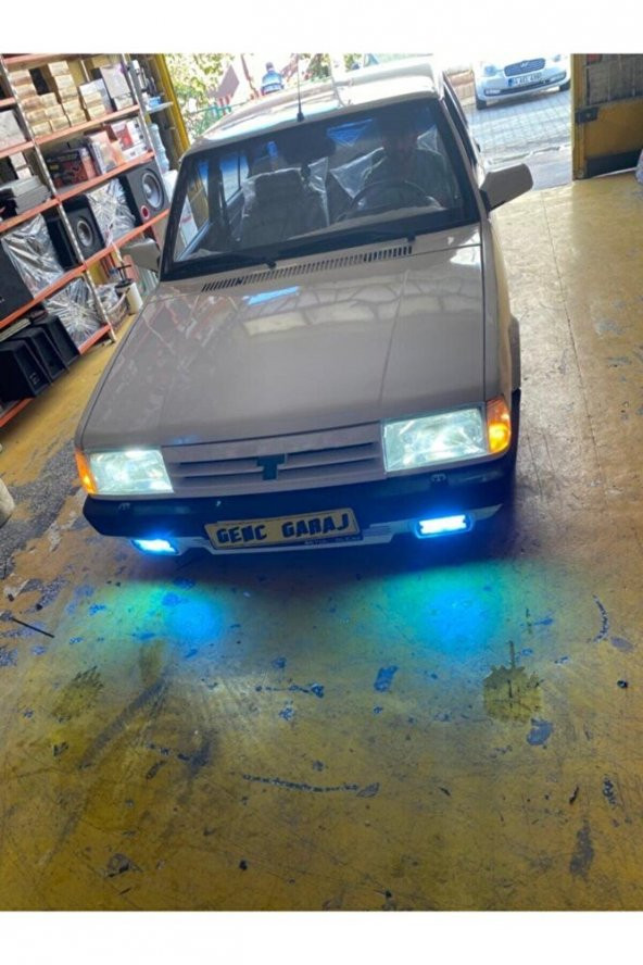 İtibar H7 Tofaş Buz Mavi Sis Led Zenon Led Ampul - Resim 2