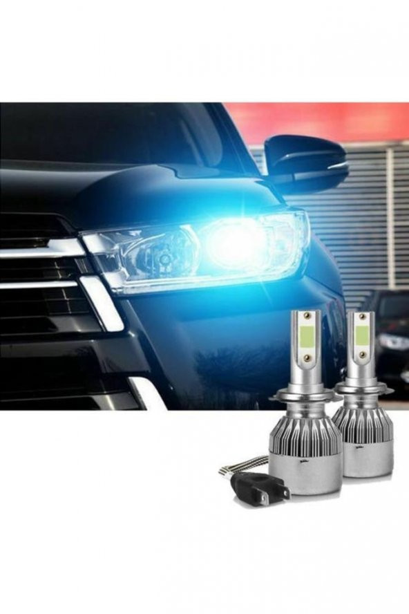 İtibar H7 Ice Blue Buz Mavi Led Xenon Far Ledi Led Zenon Far Ampulü - Resim 3