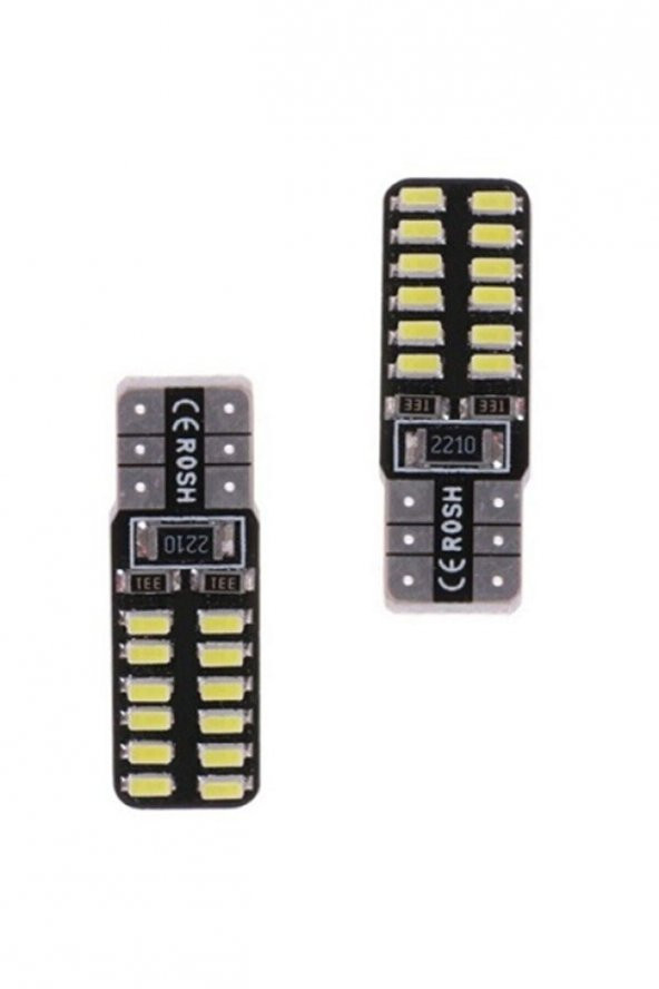 İtibar T10 Dipsiz W5w Canbus 24 Ledli Beyaz Park Plaka Ampulü (2 Adet) ürün görseli