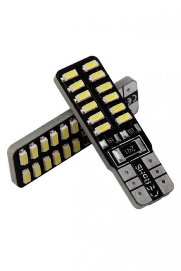 İtibar T10 Dipsiz W5w Canbus 24 Ledli Beyaz Park Plaka Ampulü (2 Adet) - Resim 4