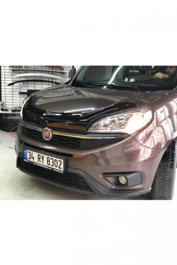 İtibar Fiat Doblo D4 Kasa 2015 Sonrası Kaput Rüzgarlığı Parlak Siyah - 3