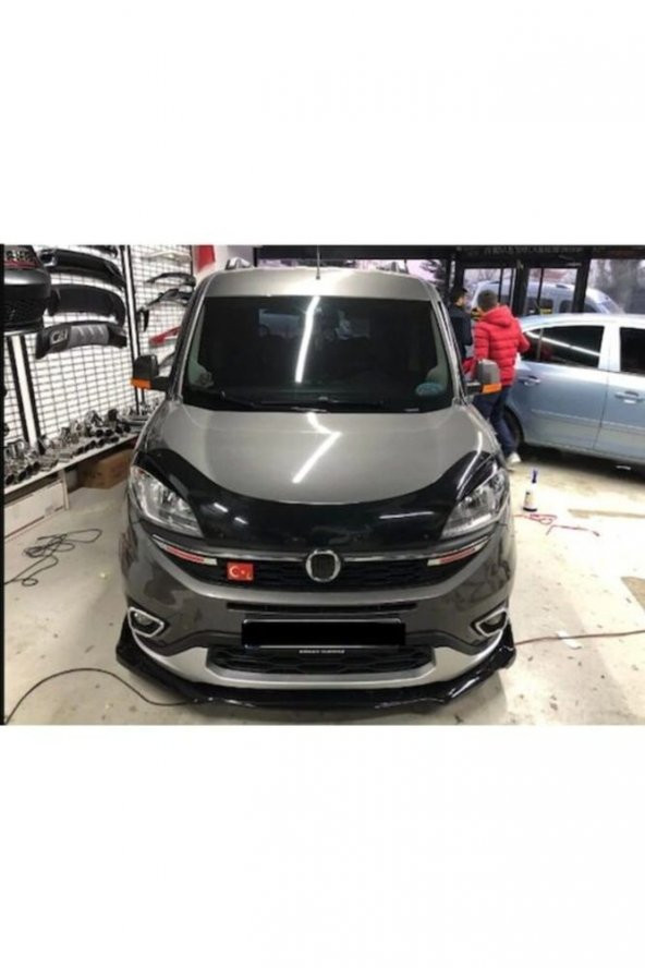 İtibar Fiat Doblo D4 Kasa 2015 Sonrası Kaput Rüzgarlığı Parlak Siyah - 4
