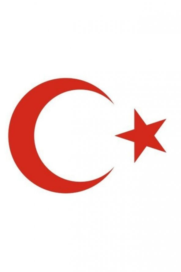 İtibar Ay Yıldız Sticker Türk Bayrağı Sticker