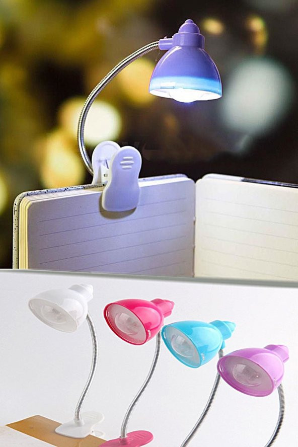 Masaüstü Klipsli Bükülebilir Kitap Okuma Led Işık - 3