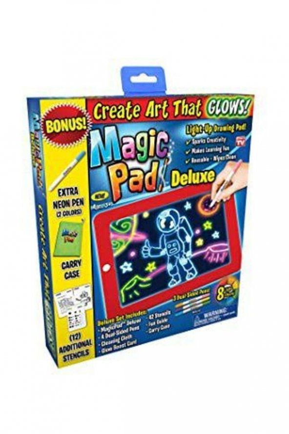 Magic Pad Çocuk Eğitici Sihirli Işıklı Kalemli Öğretici Pili Pad - 2
