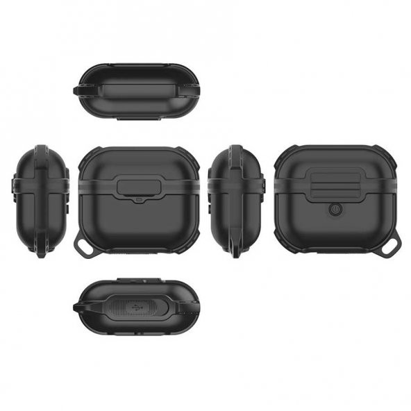 Apple Airpods 3. Nesil Airbag Silikon Su Geçirmez Tank Kılıf - 3