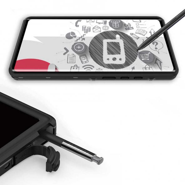 Galaxy Note 20 Ultra Kılıf 1-1 Su Geçirmez Kılıf - 5