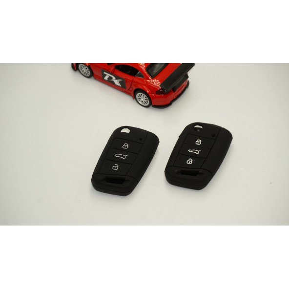 Volkswagen Polo Golf7 Passat Tiguan Silikon Anahtar Kılıf Seti - 2