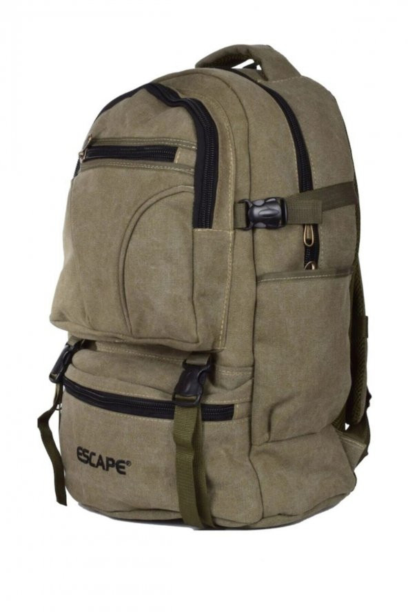 Haki Dağcı Sırt Çantası Kanvas Kumaş 50 Litre Outdoor Çanta 1. Kalite 501 - 2