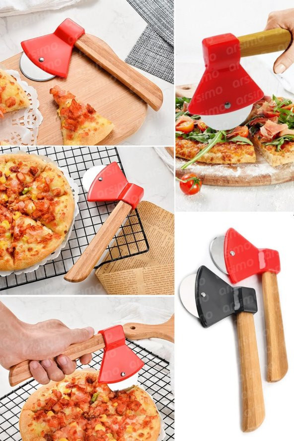 Balta Şeklinde Puzza Ruleti | Pratik Balta Pizza Hamur Börek Kesme Ruleti | Pizza Dilimleyici