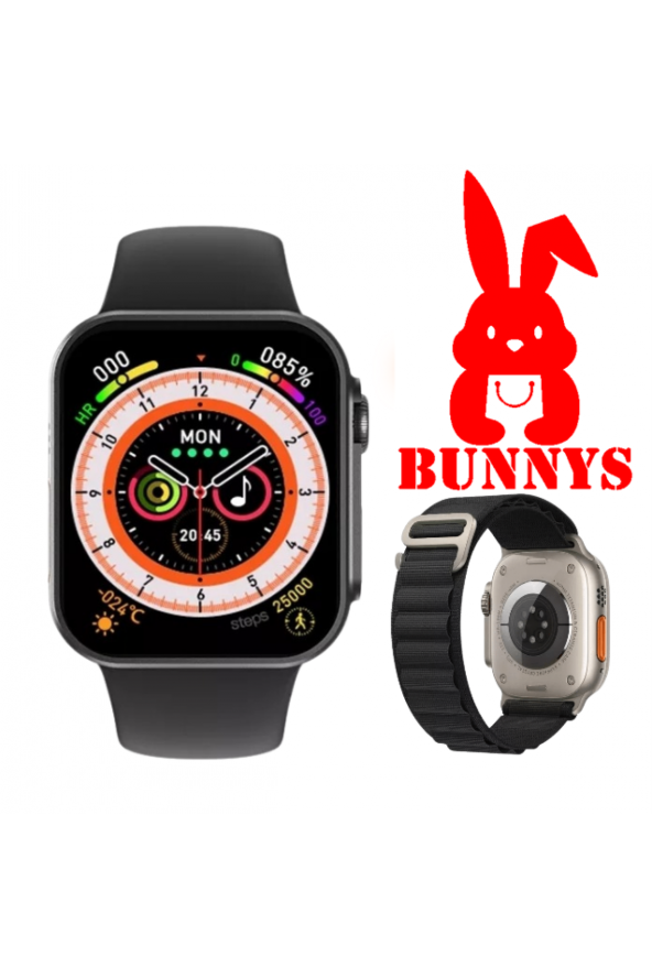 RABBİT STORE Akıllı Saat Wacht 8 Ultra Xiaomi Mi 11 Uyumlu KORDON HEDİYELİ Konuşma Özellikli - Resim 2