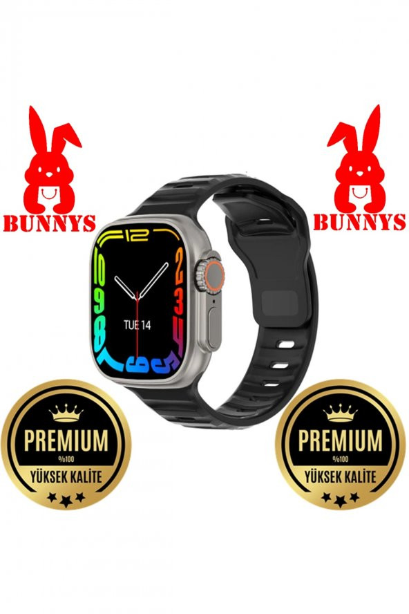 RABBİT STORE Wacht 8 Ultra Akıllı Saat Apple iPhone 13 Pro Uyumlu Smart Watch Konuşma Özellikli