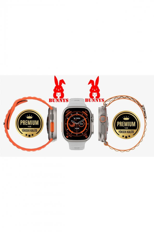 RABBİT STORE Wacht 8 Ultra Akıllı Saat Apple iPhone 7 Uyumlu Smart Watch Konuşma Özellikli - 4