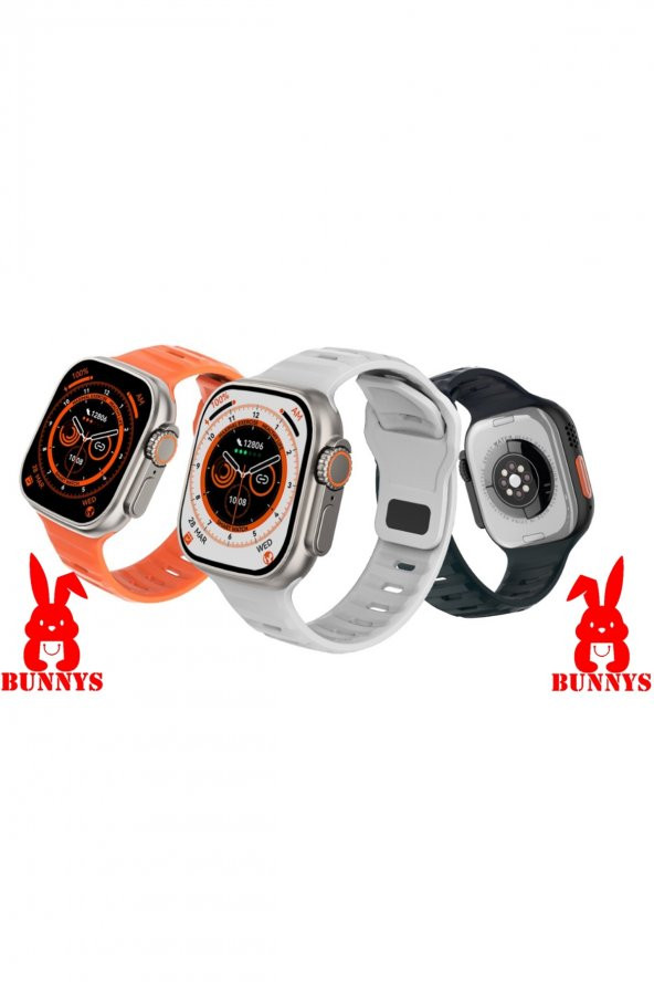 RABBİT STORE Wacht 8 Ultra Akıllı Saat Samsung Galaxy M21 Uyumlu Smart Watch Konuşma Özellikli - Resim 2