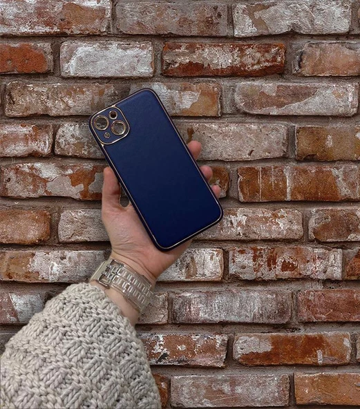 İphone 14 Coco Deri Görünümlü Kapak-Kılıf - Resim 9