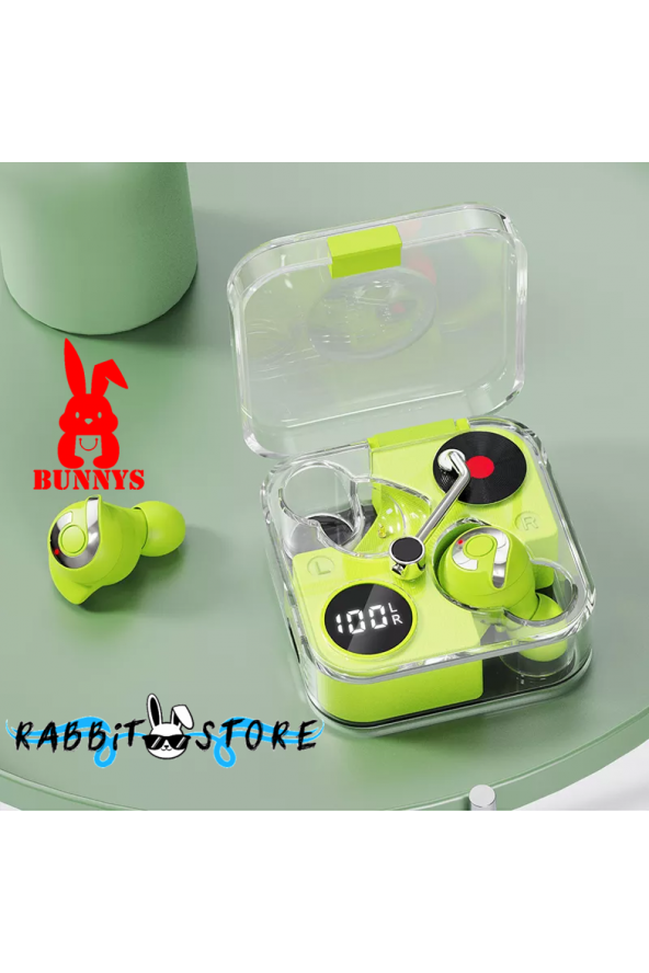 RABBİT STORE Oyun Müzik Kulaklık Huawei Uyumlu Bluetooth Kulaklık Şeffaf Kılıflı