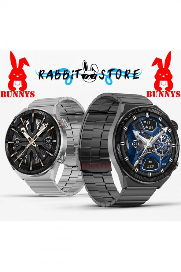 RABBİT STORE Akıllı Saat Konuşma Özellikli Apple iPhone 7 Plus Uyumlu Smart Watch - 6