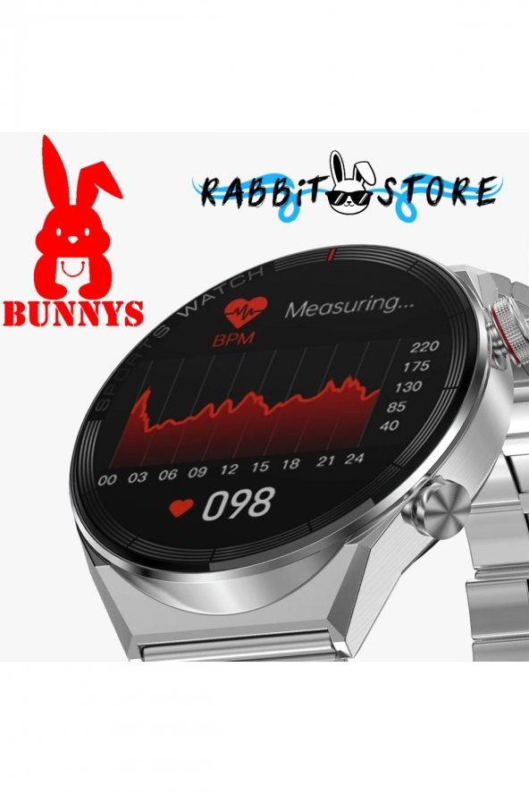 RABBİT STORE Akıllı Saat Konuşma Özellikli Apple iPhone 7 Uyumlu Smart Watch - 7