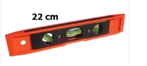 Mesem Marka 3 Gözlü Mıknatıslı Mini Su Terazisi SARI RENK - 2