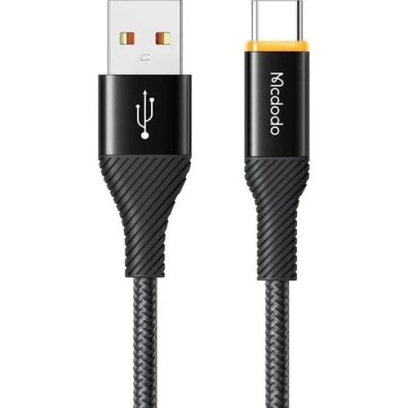 Mcdodo CA-2380 TypeC 100W 5A Power Off Hızlı Data Şarj Kablo 1.2m-Siyah