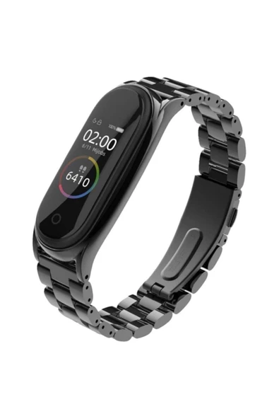 Xiaomi Mi Band 5 Kordon Mi Band 5 Kayış Klasik Metal Kordon - 2