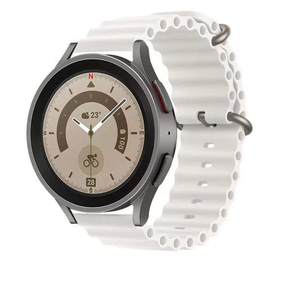 Huawei Watch Gt/gt2/gt2 Pro/gt3/gt3 Pro/haylou Ls05 Uyumlu 46Mm Silikon Kordon Ocean Kayış - 7