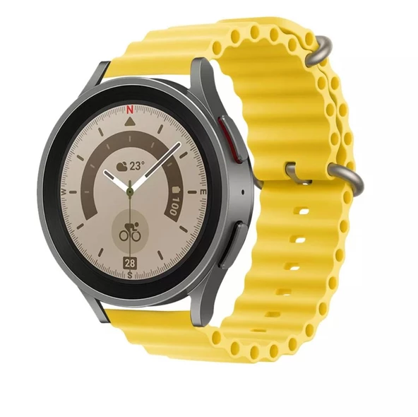 Huawei Watch Gt/gt2/gt2 Pro/gt3/gt3 Pro/haylou Ls05 Uyumlu 46Mm Silikon Kordon Ocean Kayış - 6