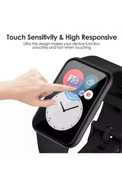 Huawei Watch Fit 2 Uyumlu 360 Koruma Full Koruma Silikon Kılıf - 6