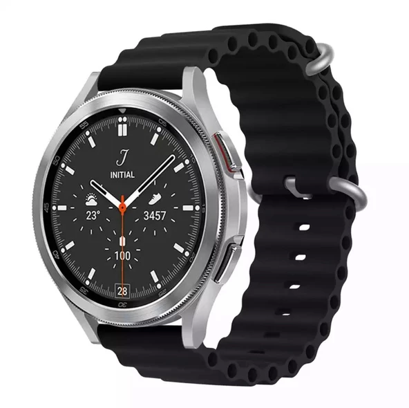 Huawei Watch Gt/gt2/gt2 Pro/gt3/gt3 Pro/haylou Ls05 Uyumlu 46Mm Silikon Kordon Ocean Kayış - 12