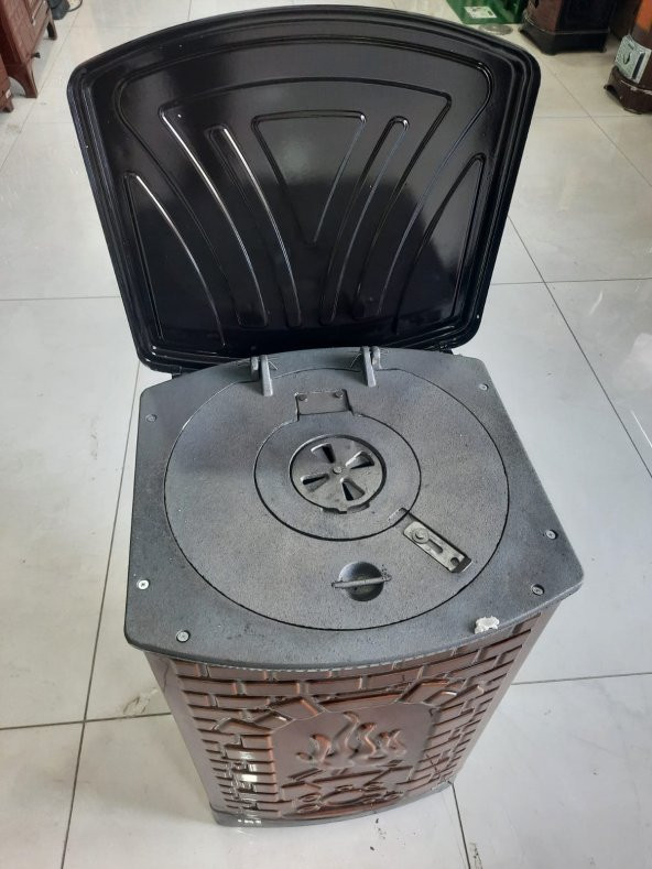 BEKAŞ MAKSİ HALK TİPİ 4 KÖŞELİ KOVALI SOBA ALTTAN HAVALI SOBA - 2