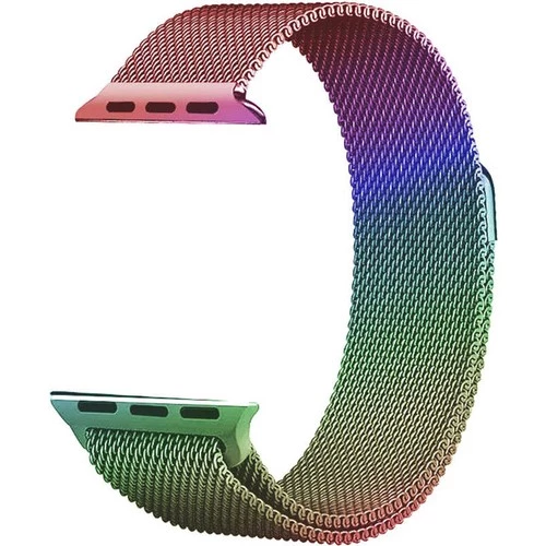 Apple Watch 2 3 4 5 6 Se Nike 38mm 40mm Uyumlu  Kayış Milano Loop Metal Örgü Kordon - 3