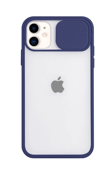 Iphone 11 Kılıf Sürgülü Kamera Korumalı Renkli Silikon Kılıf - 2