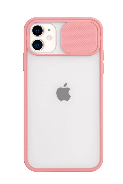 Iphone 11 Kılıf Sürgülü Kamera Korumalı Renkli Silikon Kılıf - 4