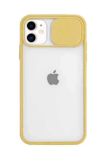 Iphone 11 Kılıf Sürgülü Kamera Korumalı Renkli Silikon Kılıf - 5