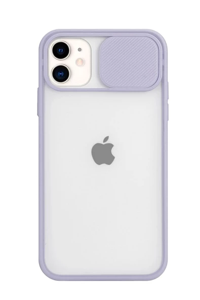 Iphone 11 Kılıf Sürgülü Kamera Korumalı Renkli Silikon Kılıf - 8