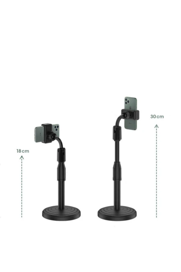 Portatıf 360 ° Masaüstü Ayarlanabilir Telefon Standı Tutucu - 3