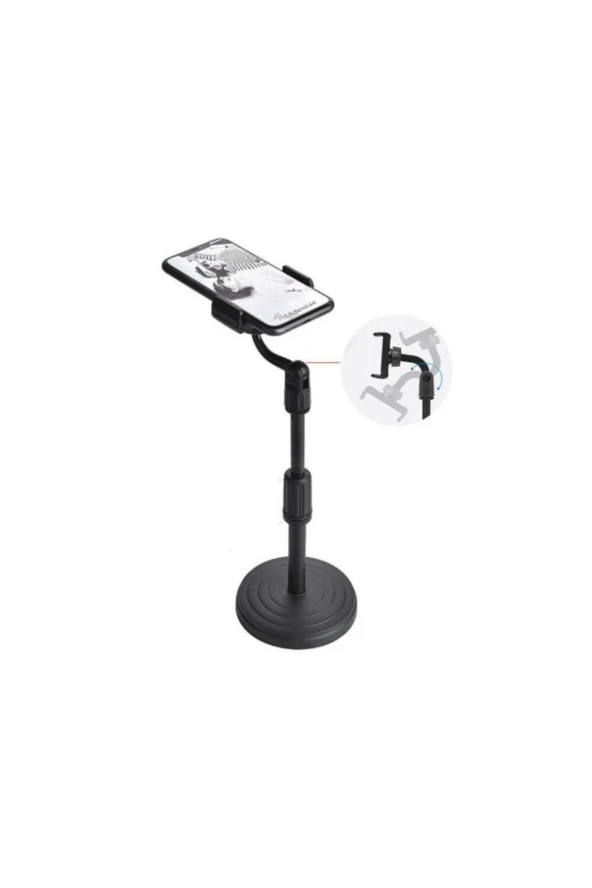 Portatıf 360 ° Masaüstü Ayarlanabilir Telefon Standı Tutucu - 4