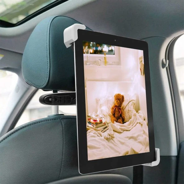 Universal Araç Koltuk Arkası Tablet Tutucu 360 Döner Başlık 7-11 İnç Uyumlu - 2