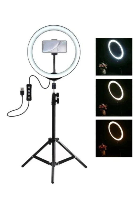 10 Inç 2.1m Ayaklı Tripod Led Işık