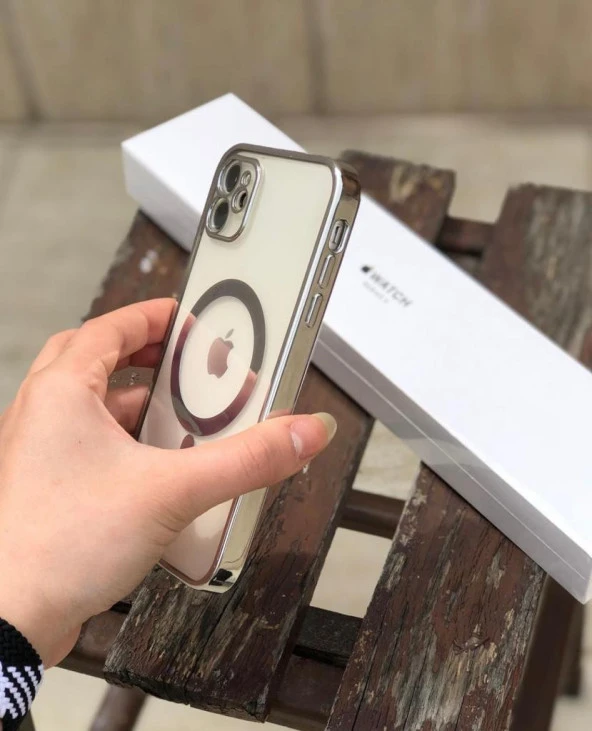 Iphone 12 Uyumlu Magsafe Özellikli Kılıf Gri - 2